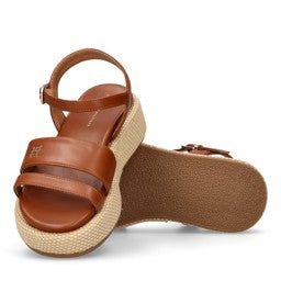 Tommy Hilfiger - Sandali platform ricoperto e cinturino alla cavaglia