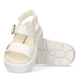 Tommy Hilfiger - Sandali platform con logo in rilievo