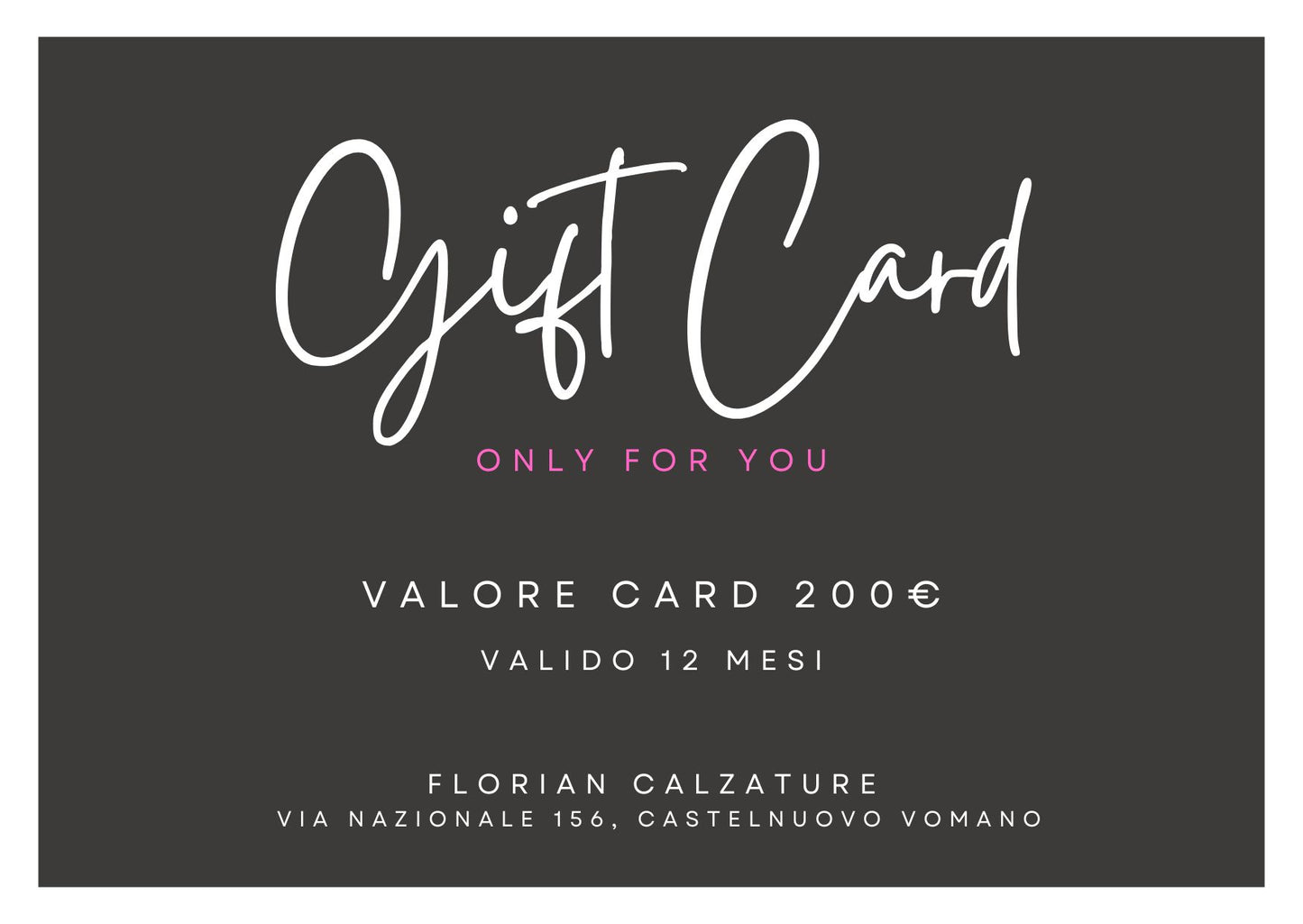 Gift Card Florian