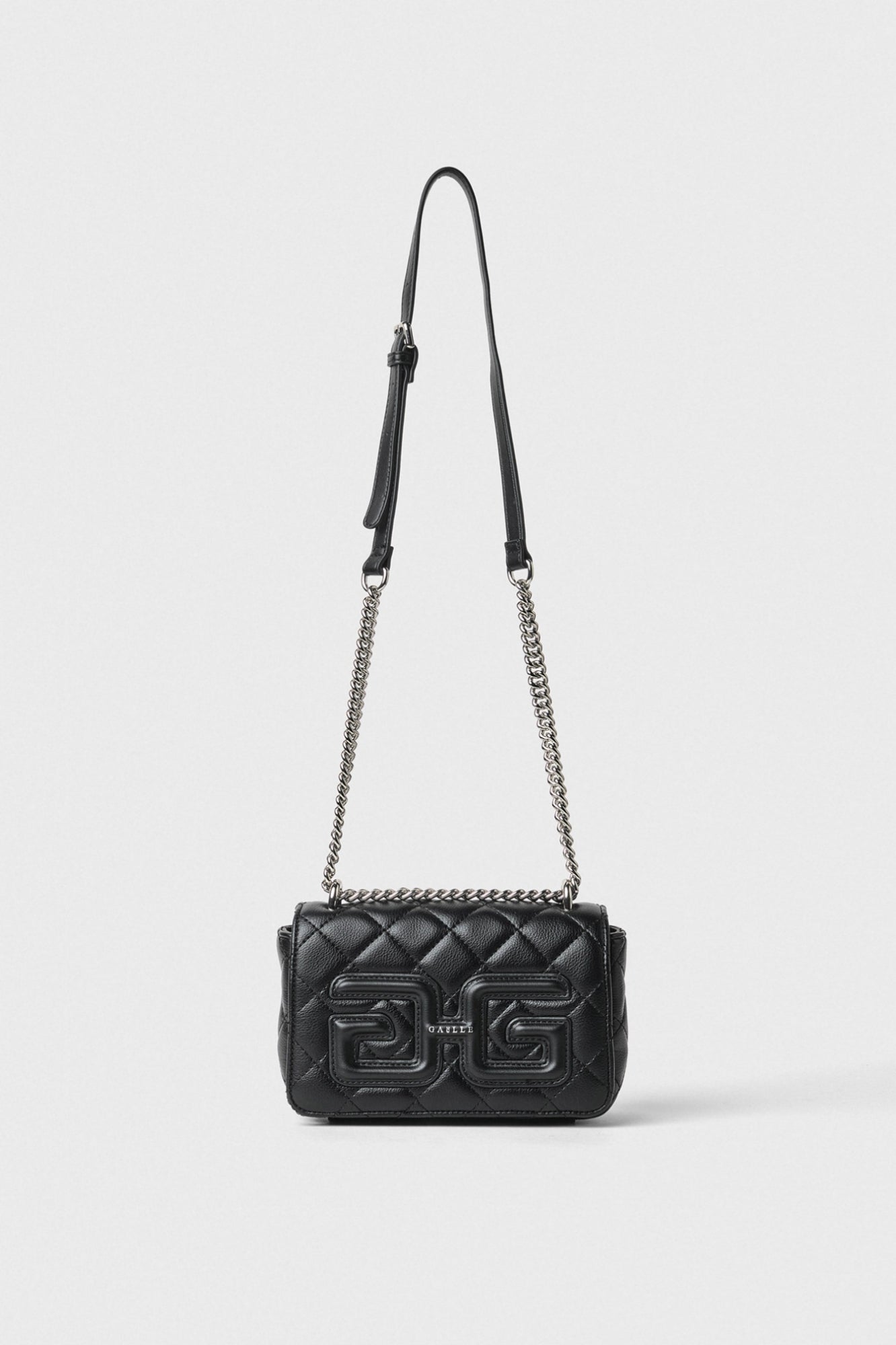 Gaëlle -mini shoulder strap matelassè bottalato e maxi patch double g