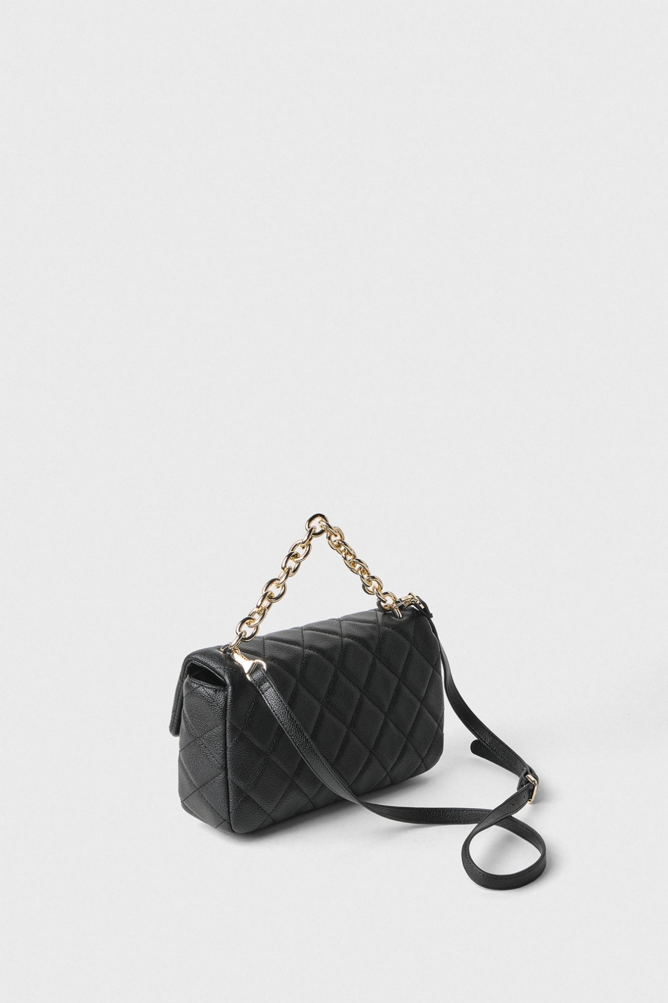 Gaëlle -  regular shoulder strap borchia e maxi catena oro