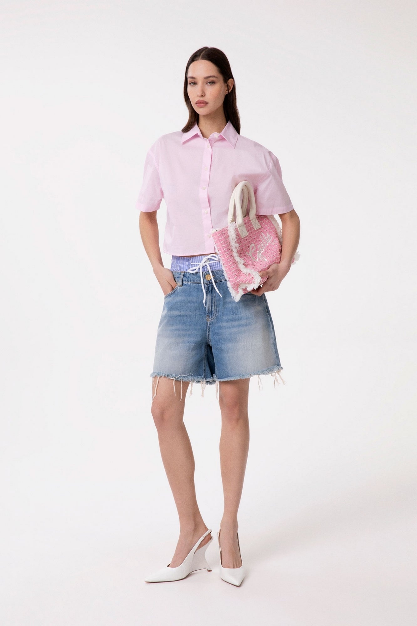 Gaelle- regular shopper ricamo firma