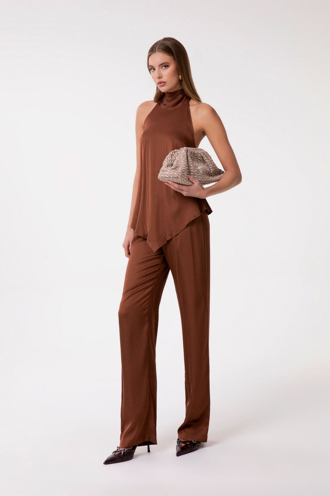 Gaelle- Maxi pochette ricamo firma