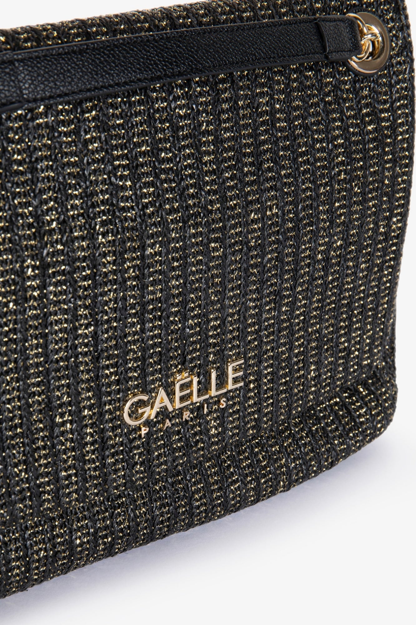 Gaelle- regular shoulder strap rafia lurex