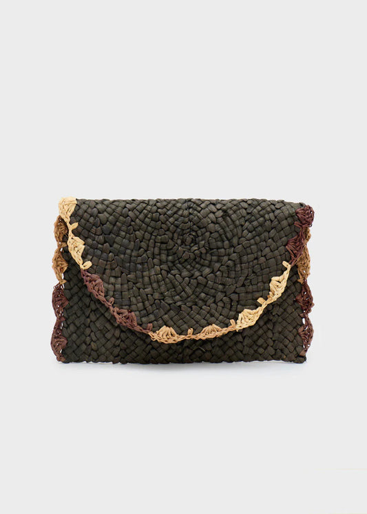 Nali -  Pochette Symi a mano in paglia