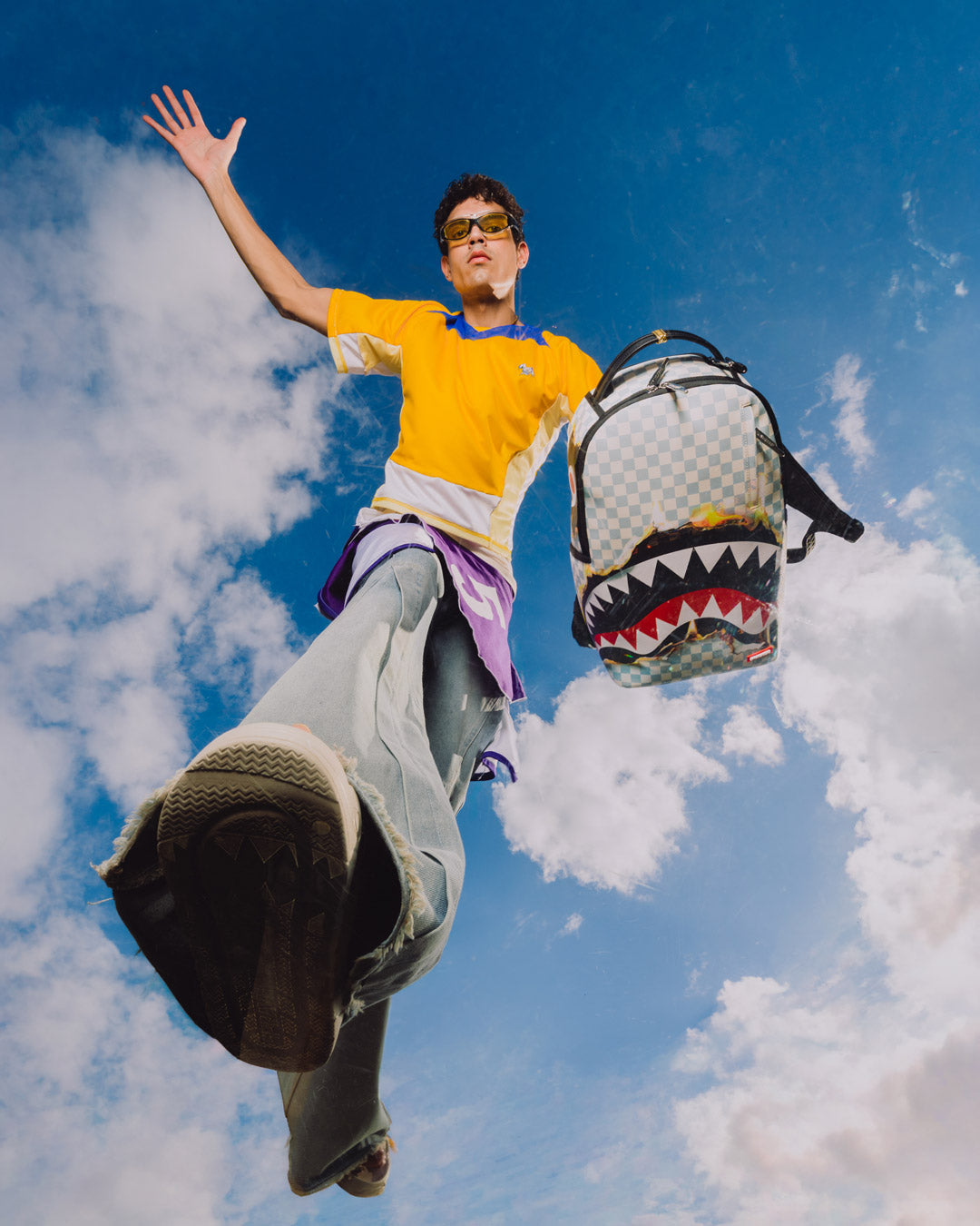 Sprayground - Check melt backpack