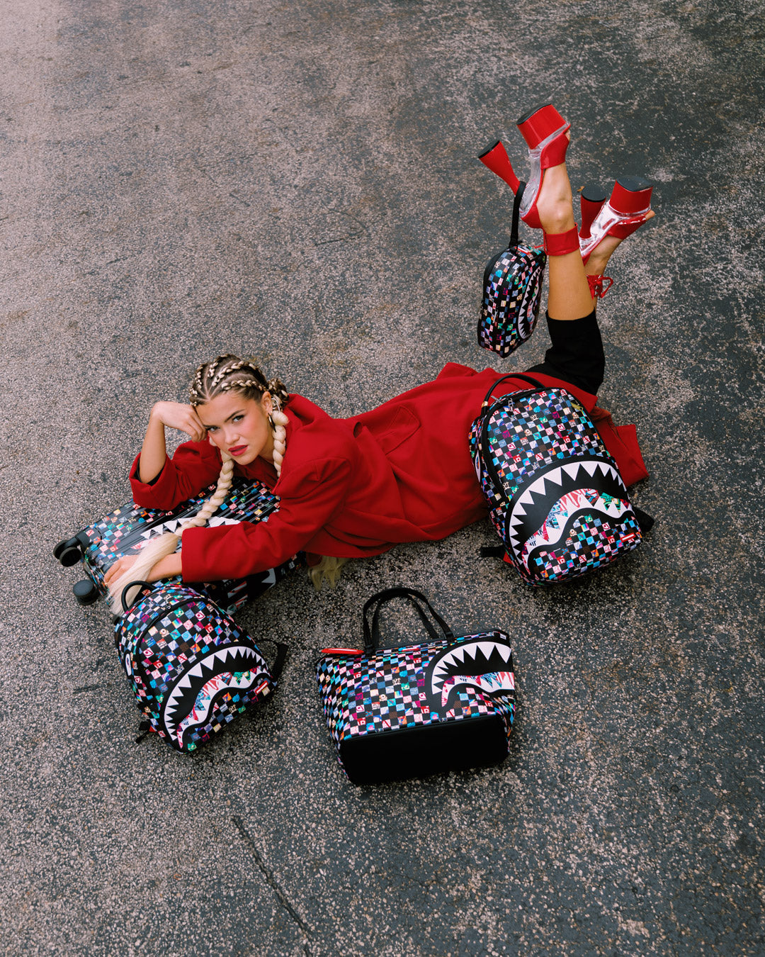 Sprayground - Crazy check backpack
