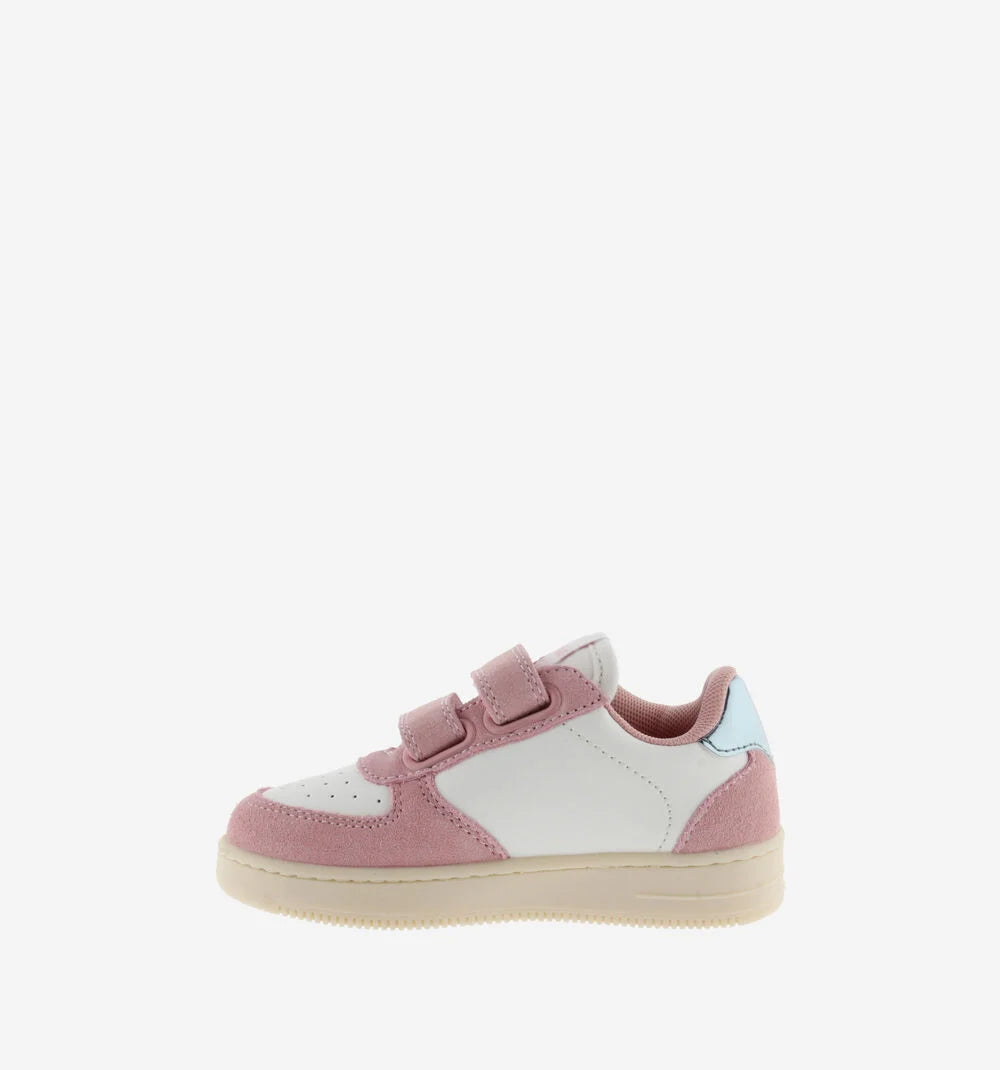 Victoria- Tiempo strisce effetto pelle/camoscio e stelle