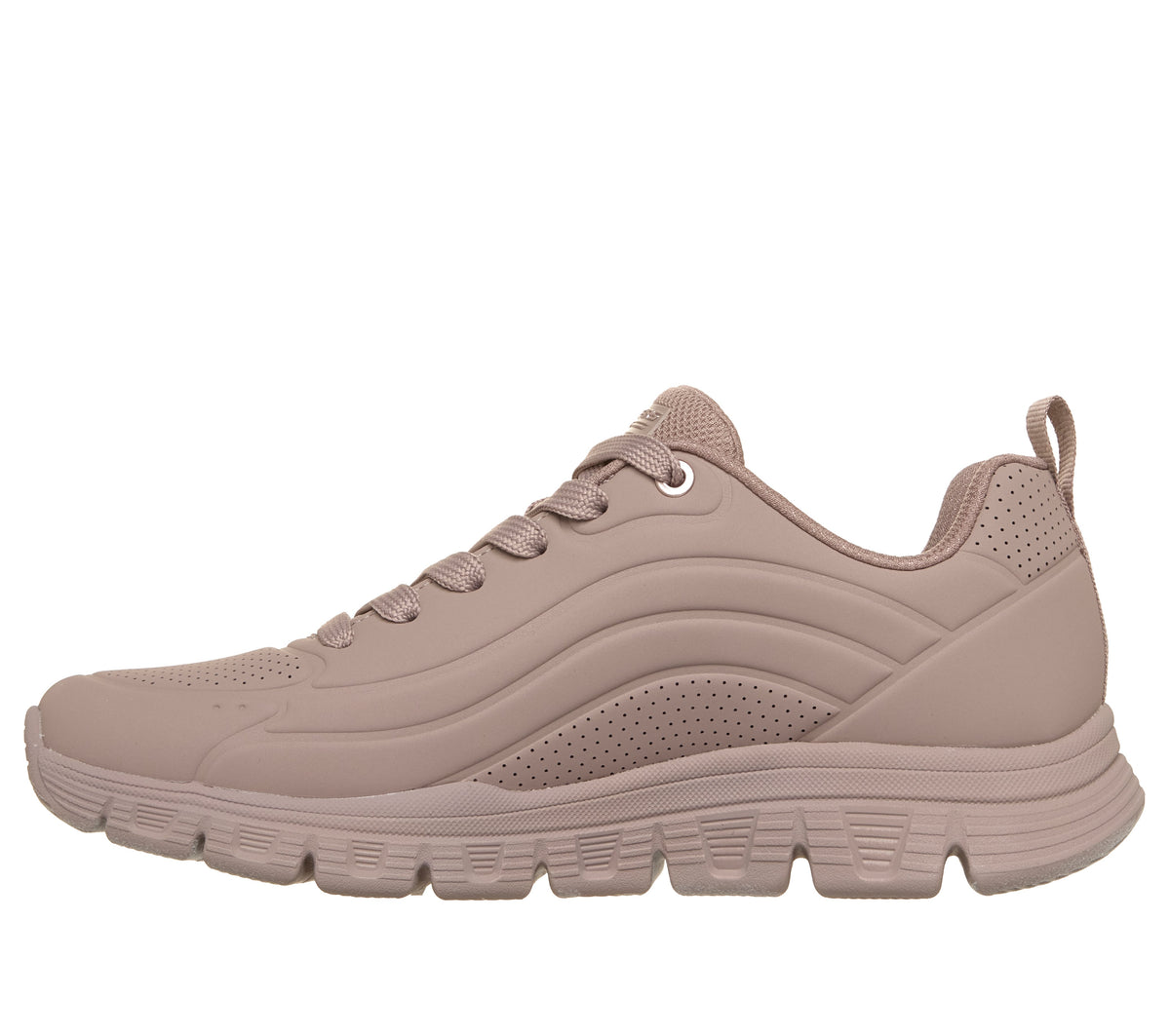 Skechers - Debossed PU Lace Up Sneaker