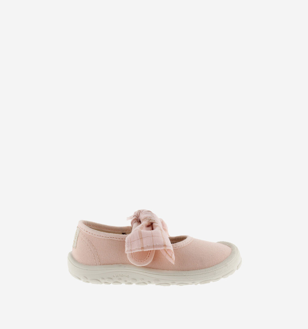 Victoria- Bosco Barefoot Ballerina tela e fiocco quadri