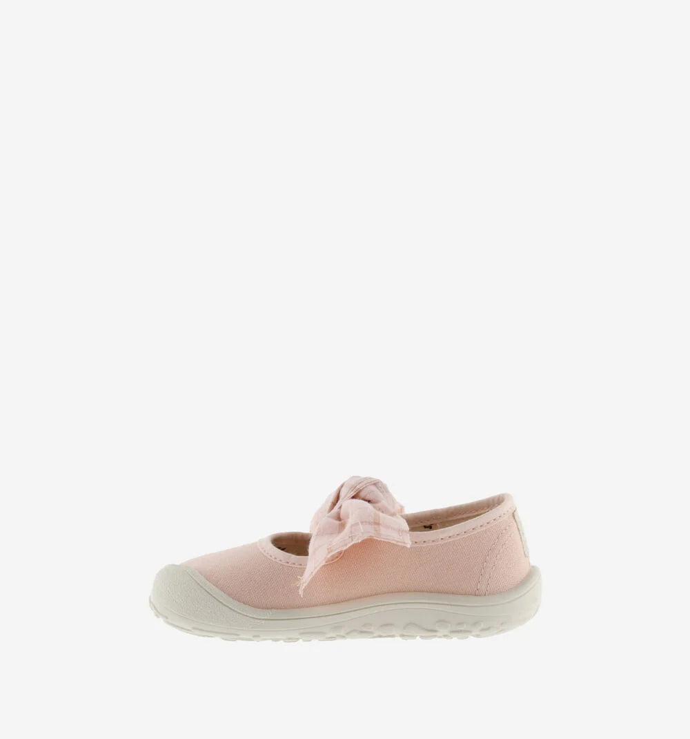 Victoria- Bosco Barefoot Ballerina tela e fiocco quadri
