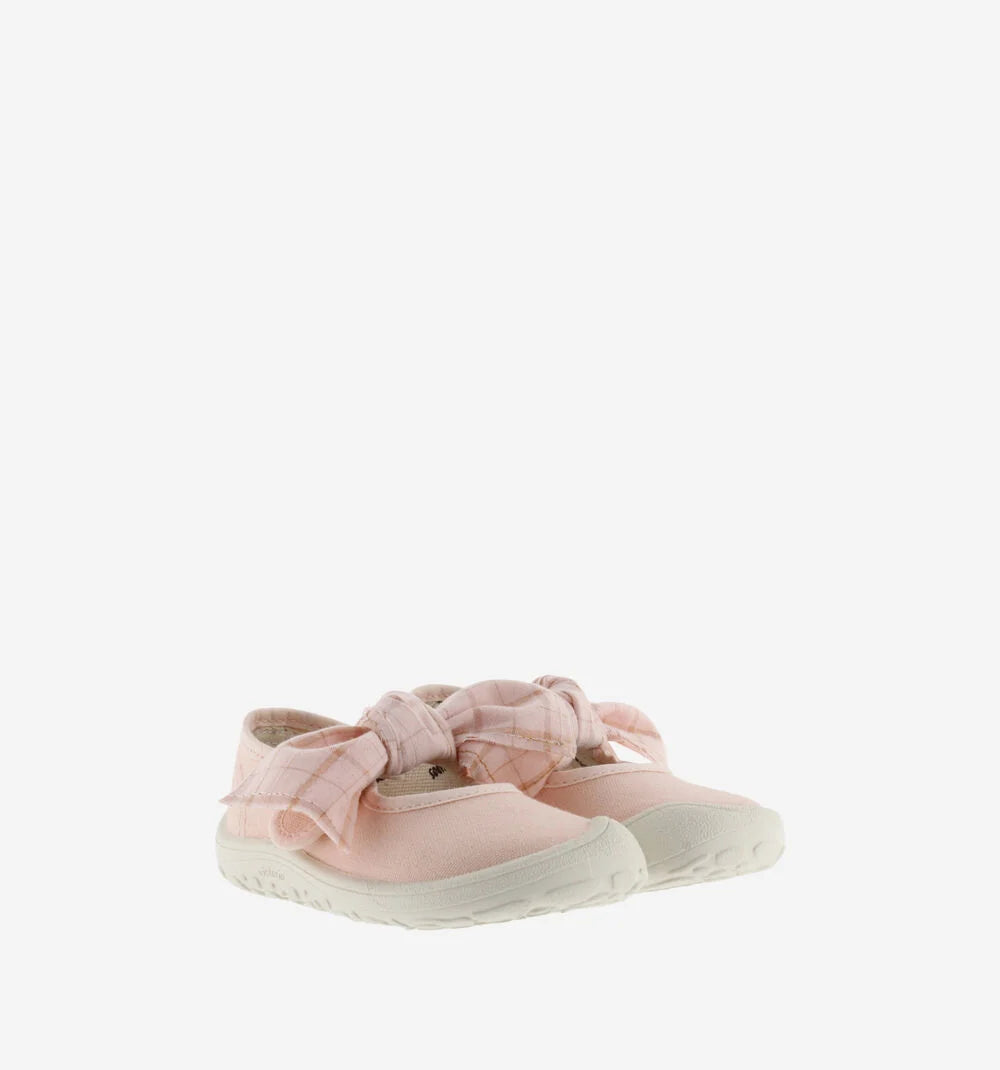 Victoria- Bosco Barefoot Ballerina tela e fiocco quadri