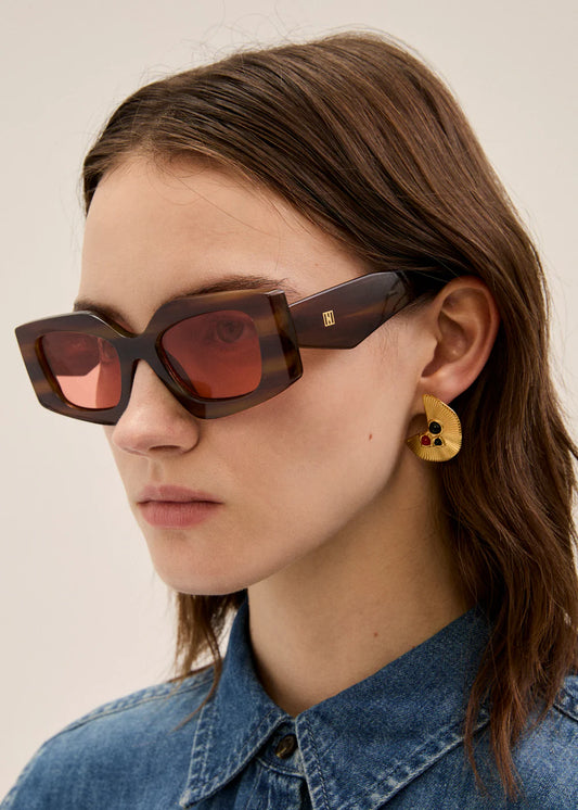 Nalì- occhiali geometric striato