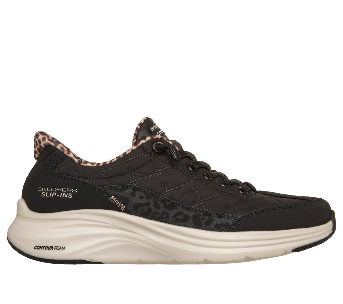 Skechers - Slip-ins: Contour Foam - Cozy Fit Leopard Dream