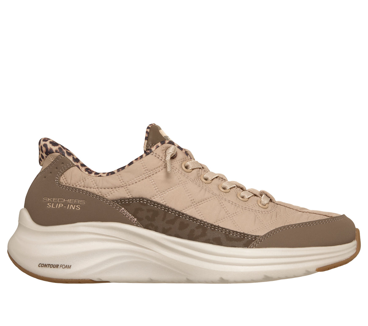 Skechers - Slip-ins: Contour Foam - Cozy Fit Leopard Dream