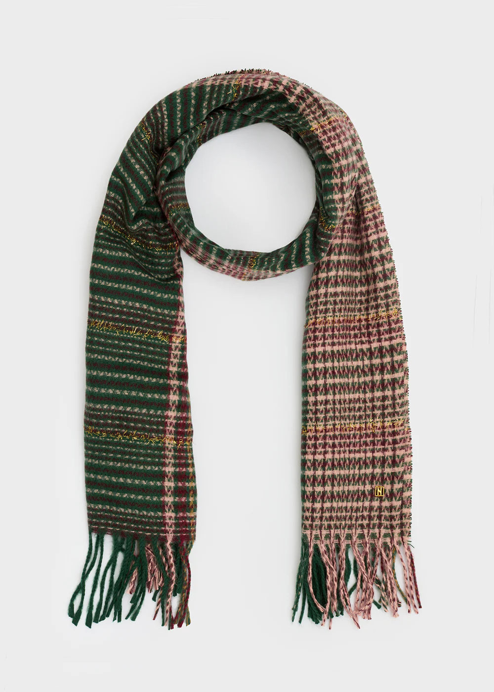 Nalì- sciarpa brit check+lurex
