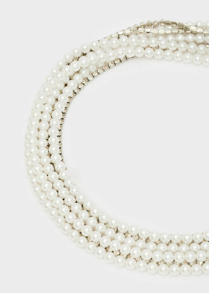 Nalí - Collana Emi corta con mix perle