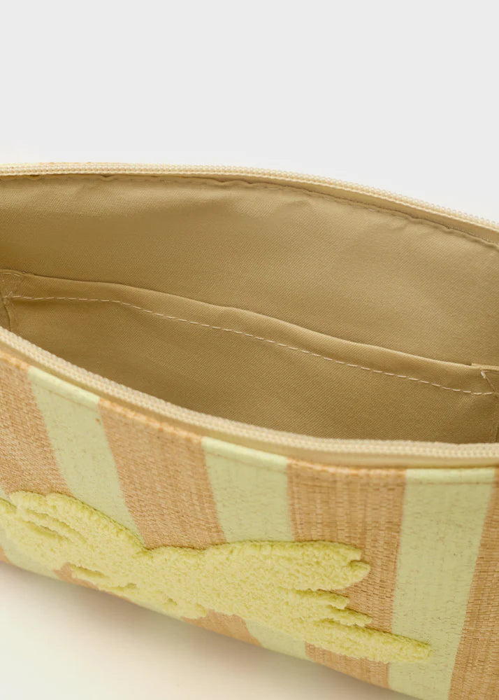 Nali -  Pouch stripes in paglia a mano