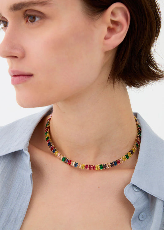 Nali -collana girocollo con pietre