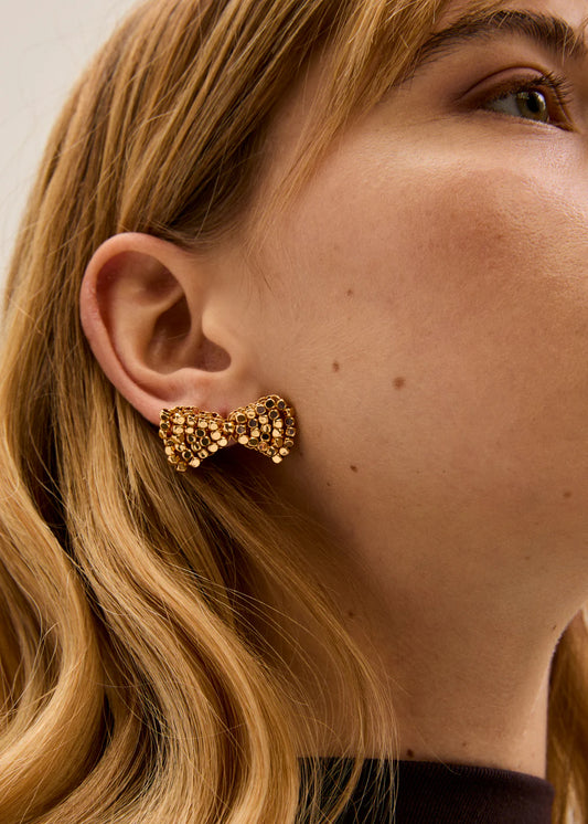 Nali orecchini a lobo fiocco