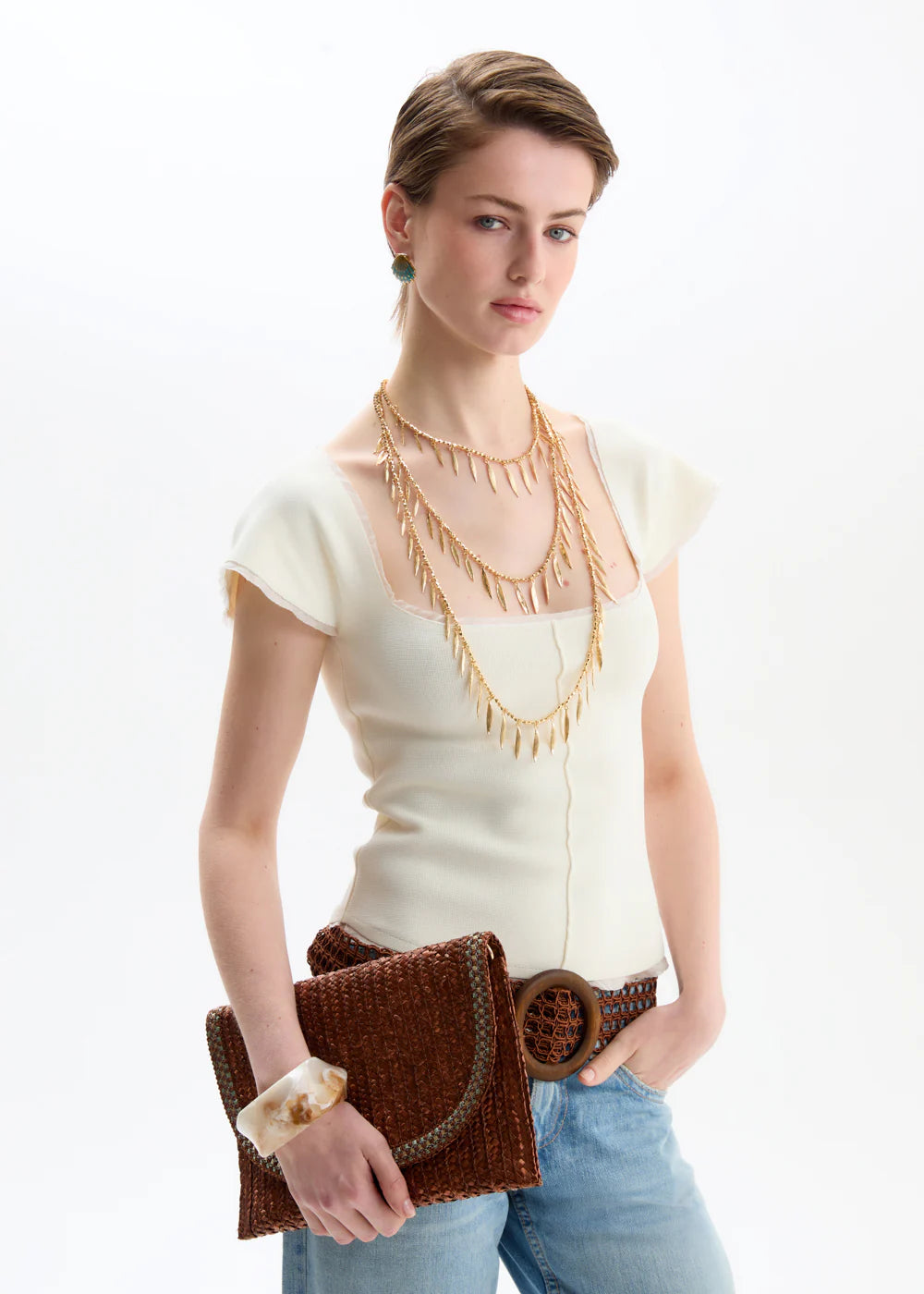 Nali -  Pochette Sami 26 in paglia
