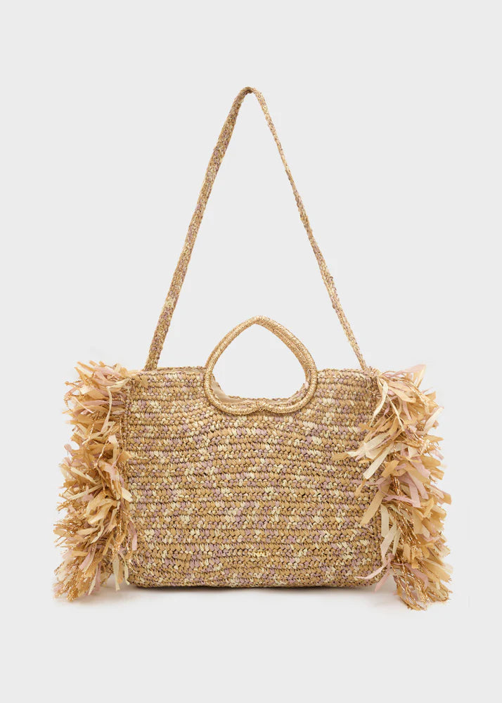 Nali -  Borsa Milos manico cuore+frange