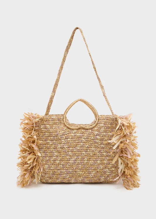 Nali -  Borsa Milos manico cuore+frange