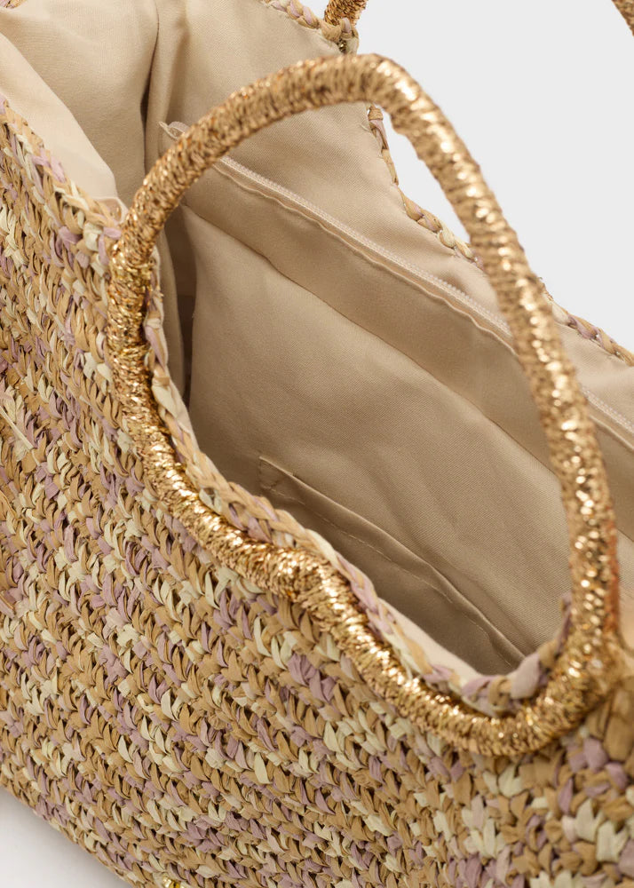 Nali -  Borsa Milos manico cuore+frange