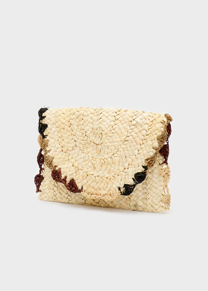 Nali -  Pochette Symi a mano in paglia