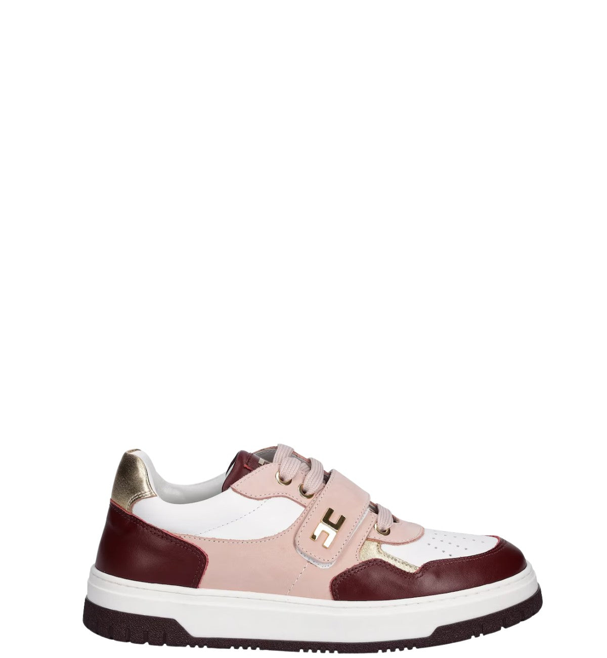 Elisabetta franchi - low cut lace-up/velcro snaker