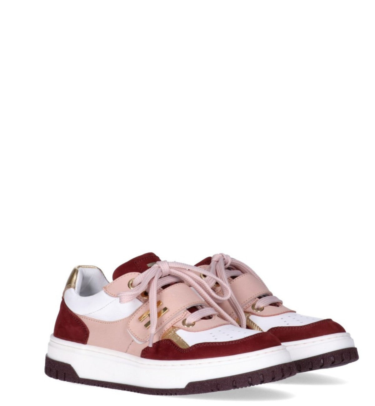 Elisabetta franchi - low cut lace-up/velcro snaker