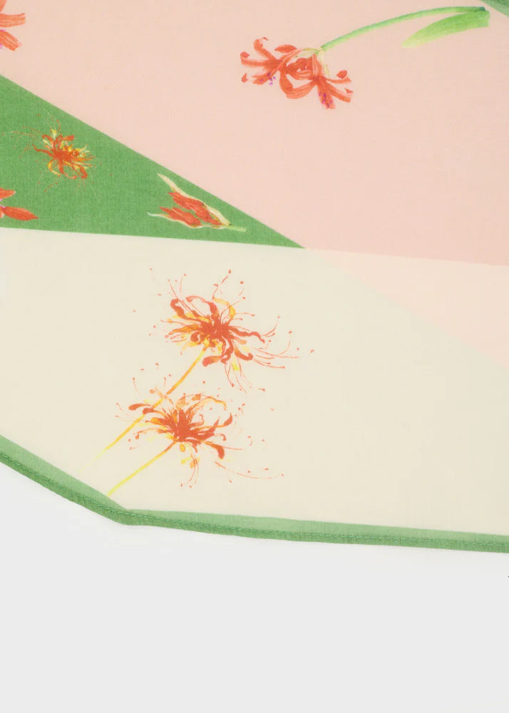 Nali -  foulard stampa fiori seta cotone