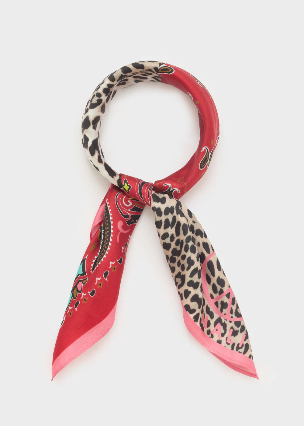 Nalì-  foulard fantasia paisley/leopard