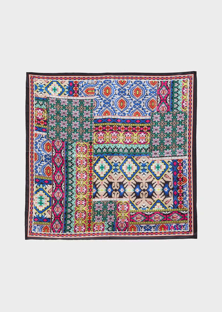 Nali -  foulard in seta fantasia floreale