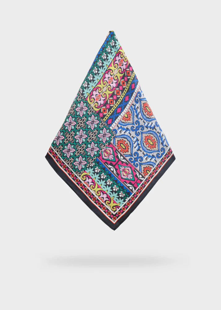 Nali -  foulard in seta fantasia floreale