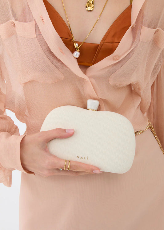 Nali - clutch sofia plissè a mano
