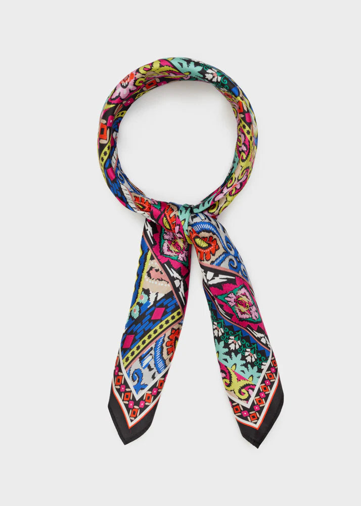 Nali -  foulard in seta fantasia floreale
