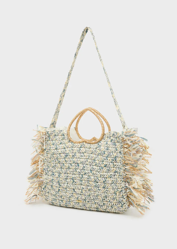 Nali -  Borsa Milos manico cuore+frange