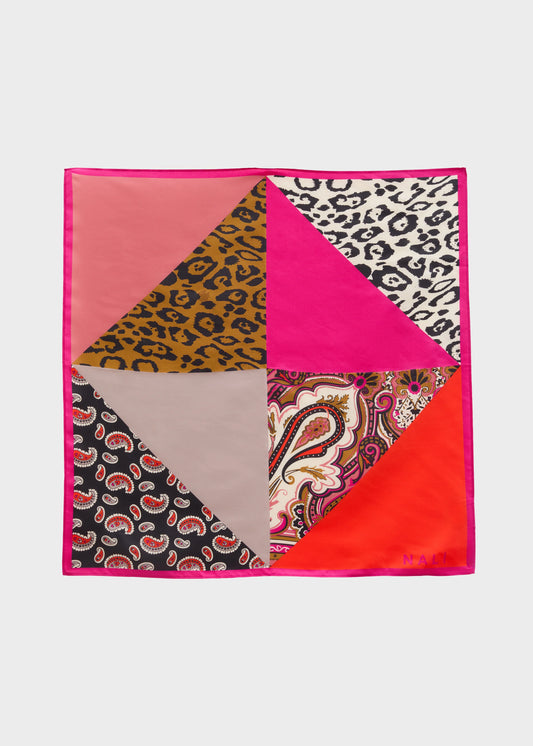 Nali -  foulard seta stampa paisley+ macula