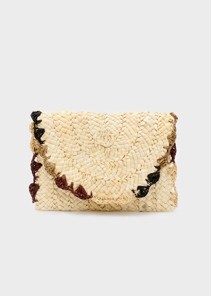 Nali -  Pochette Symi a mano in paglia