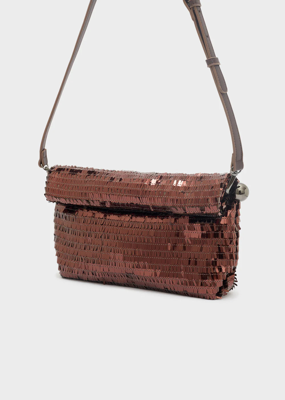 Nali- pochette shine pailettes bordeaux