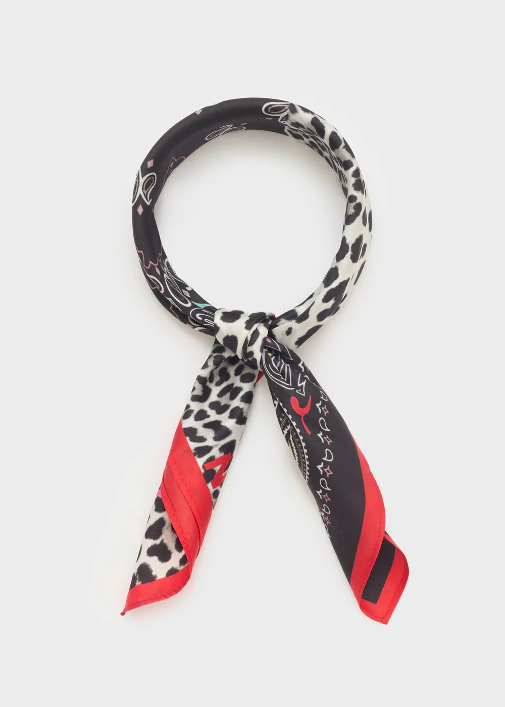 Nalì-  foulard fantasia paisley/leopard