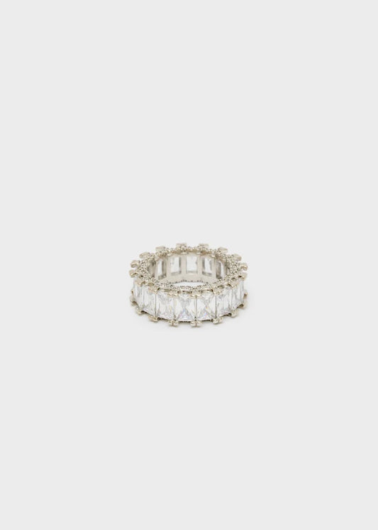 Nalí - Anello baguette con zirconi