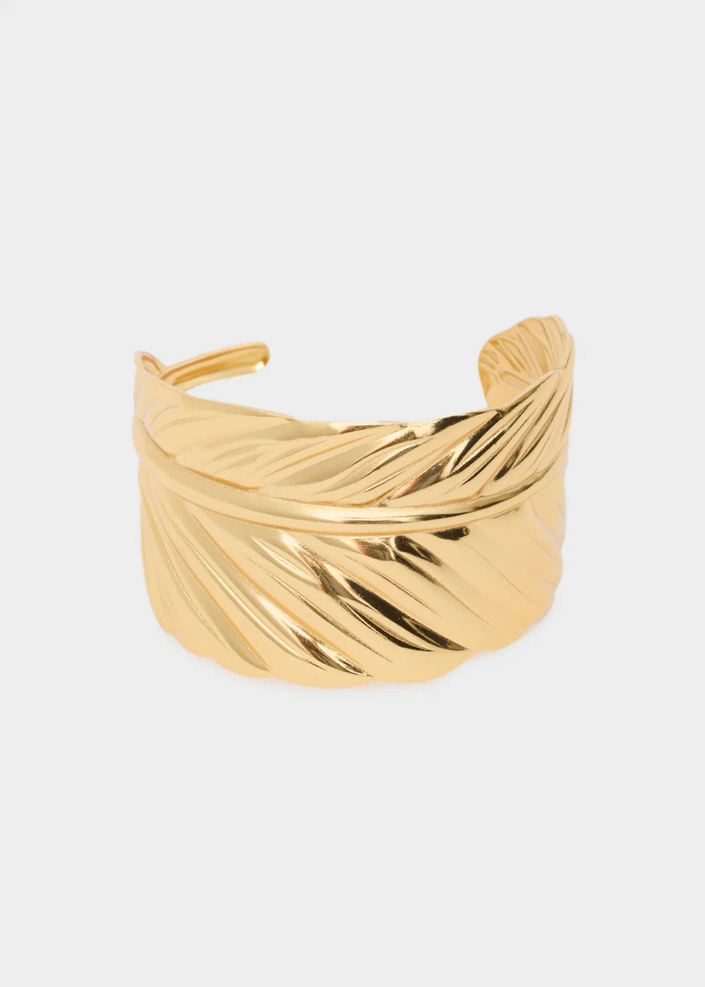 NALÍ - BRACCIALE RIGIDO LAVORATO ACC.INOS. ORO