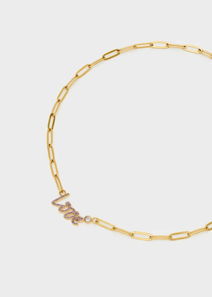 Nalí - Collana Love con pietre