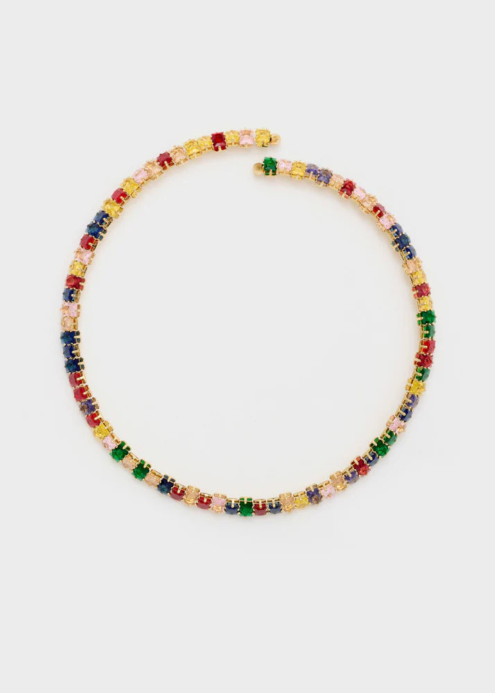 Nali - collana girocollo con pietre multicolor