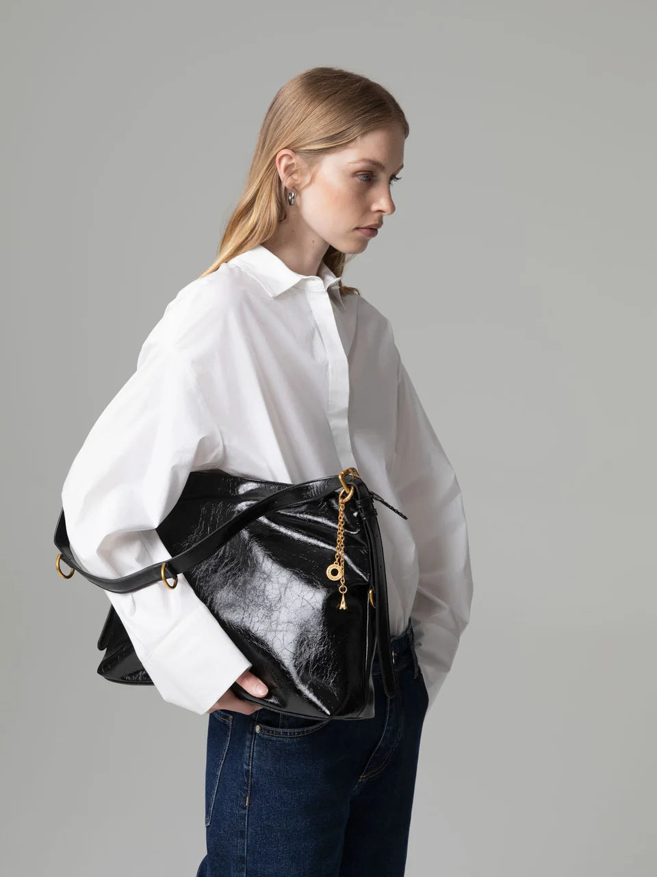 Gaëlle -  Maxi moon bag matelassè puffer
