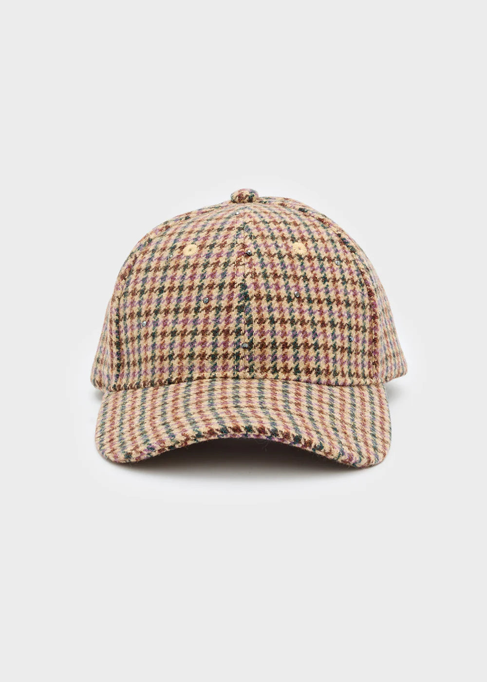 Nalì cappello halo con pietre check