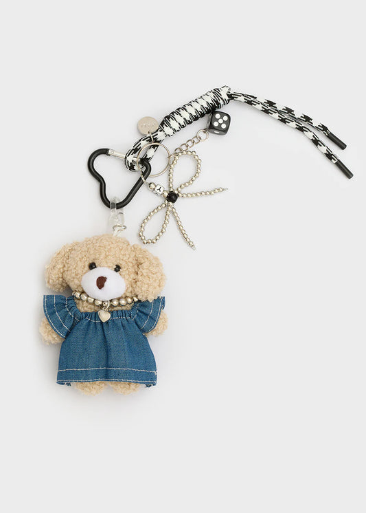Nali portachiavi teddy+fiocco