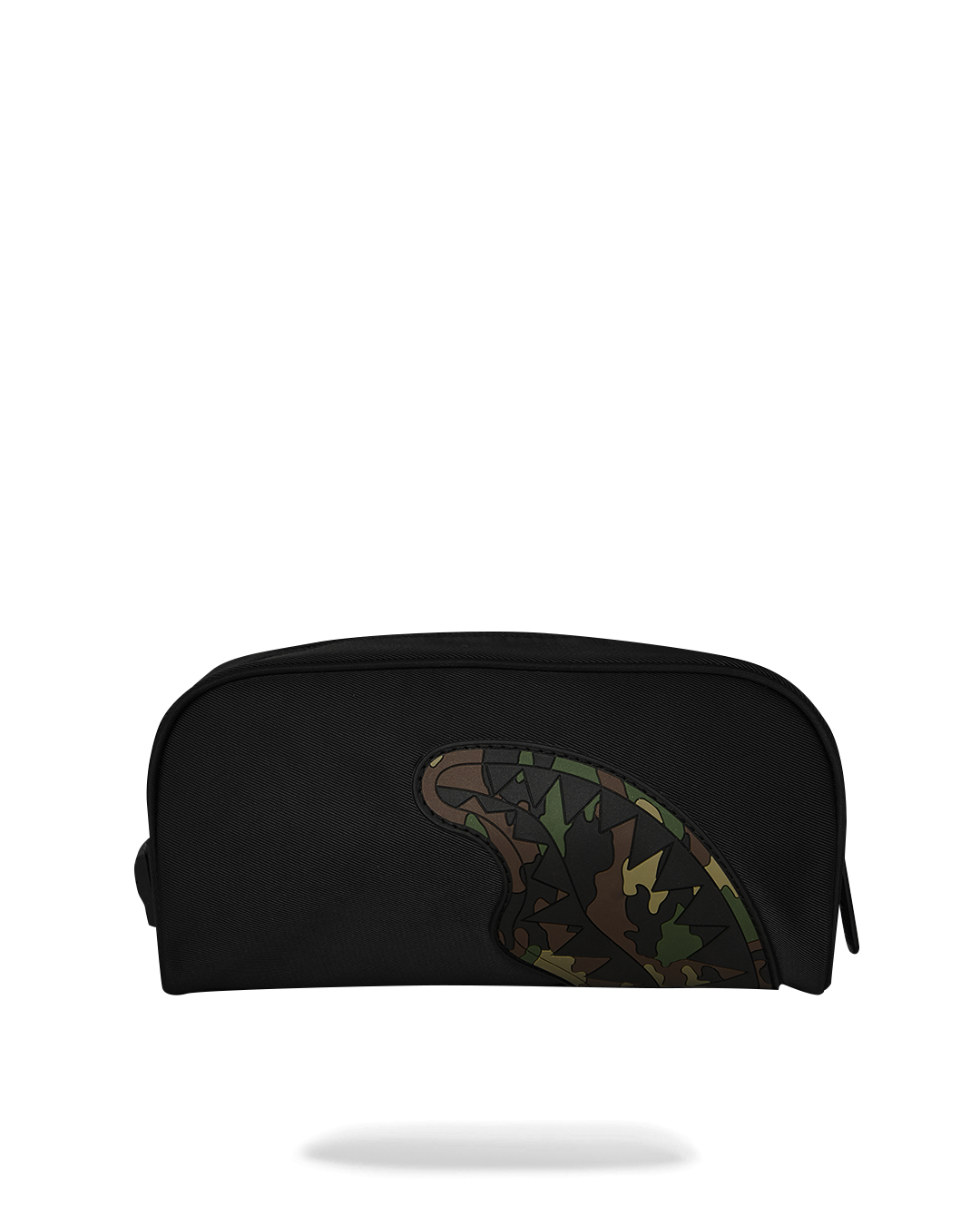 Sprayground - Shark Central Black Nylon Camo Embossed Shark Pouch